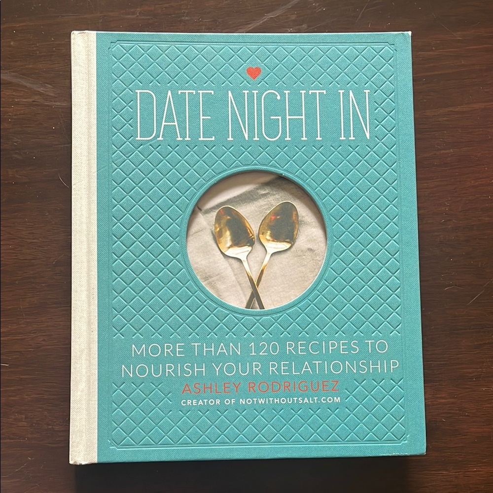 Date Night In Cookbook - Teal and Cream